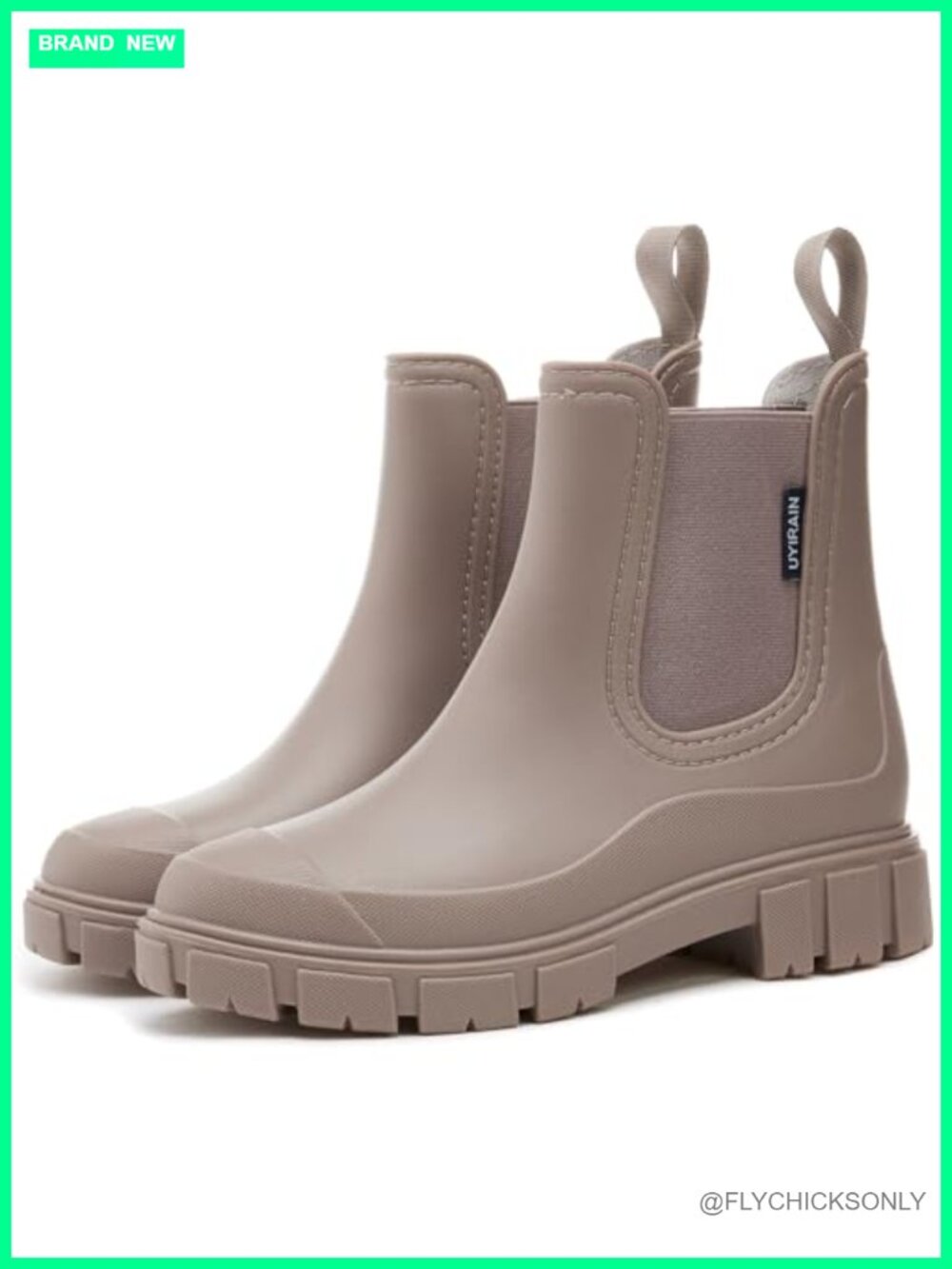 WOWSTICK Women's Waterproof Ankle Rain Boots Lightweight Non-Slip Garden